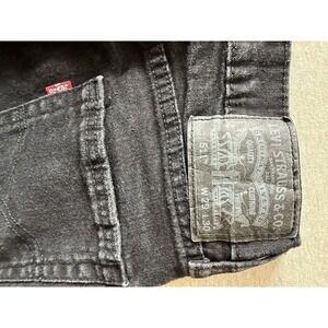 Levi's Woman's 511 Jeans 29x30 Black Straight Leg Jeans